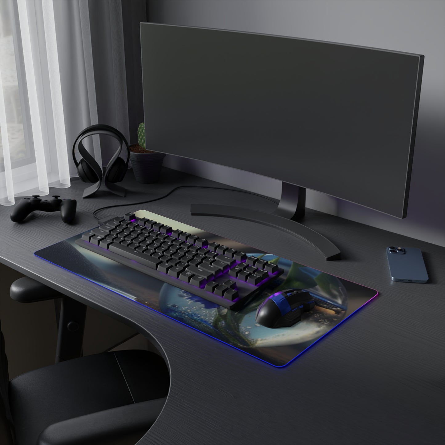 LED Gaming Mouse Pad The Bluebell 3