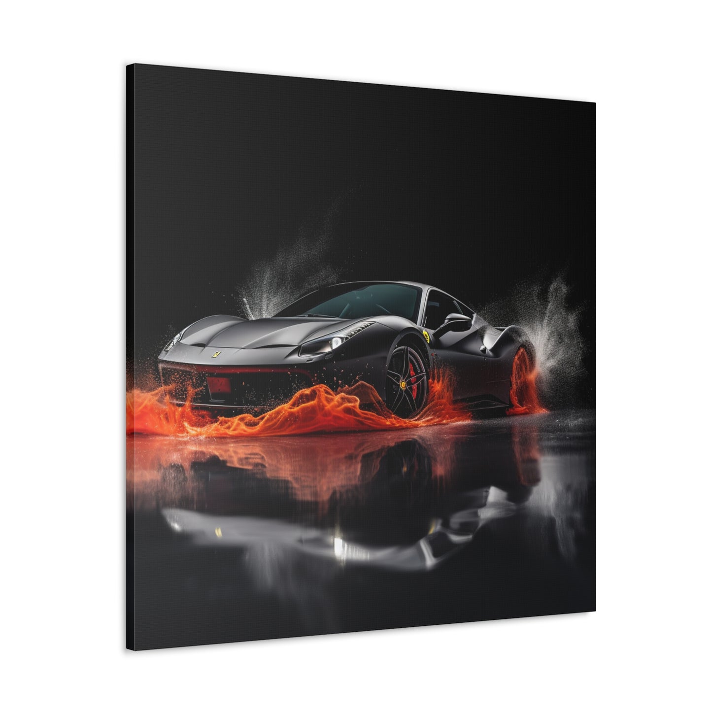 Canvas Gallery Wraps Ferrari Water Splash 3