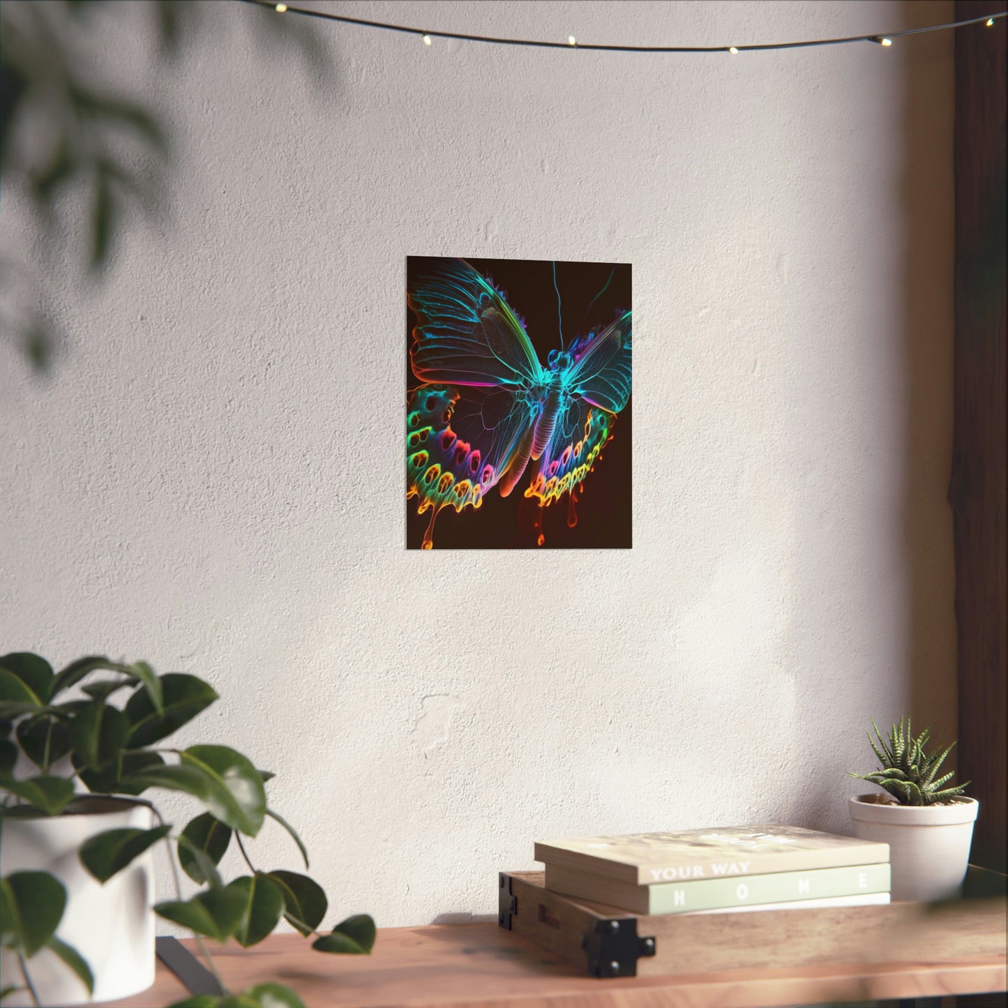 Premium Matte Vertical Posters Thermal Butterfly 2