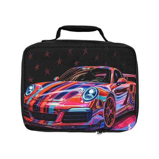 Lunch Bag American Flag Colored Porsche 4