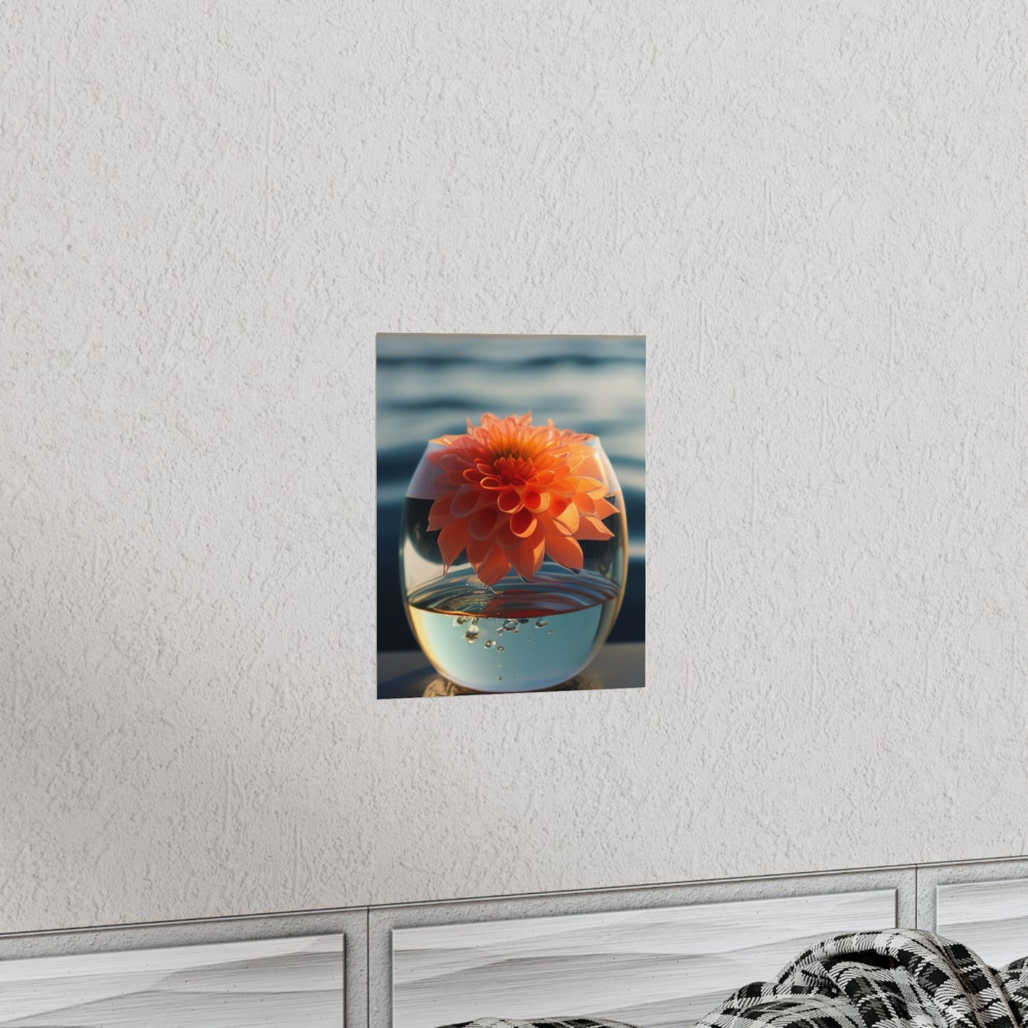 Premium Matte Vertical Posters Dahlia Orange 2