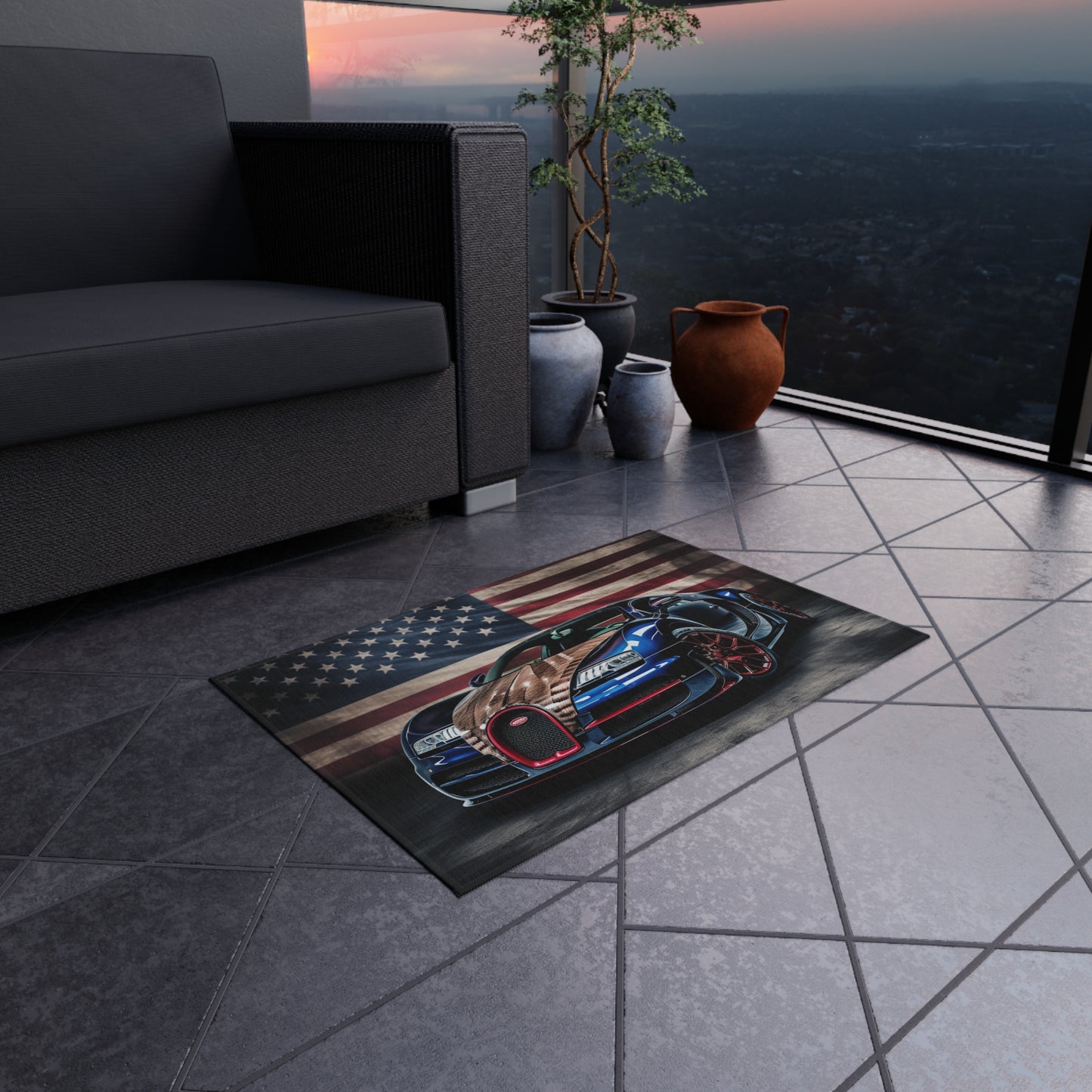 Outdoor Rug  Bugatti American Flag 4