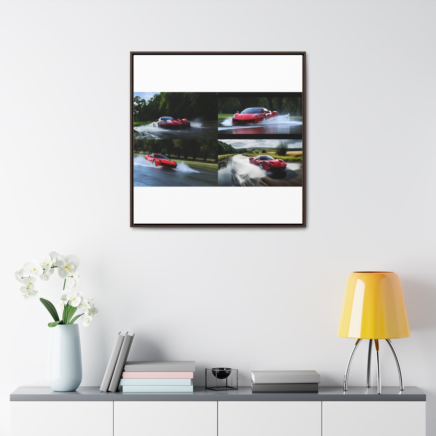 Gallery Canvas Wraps, Square Frame Water Ferrari Splash 5