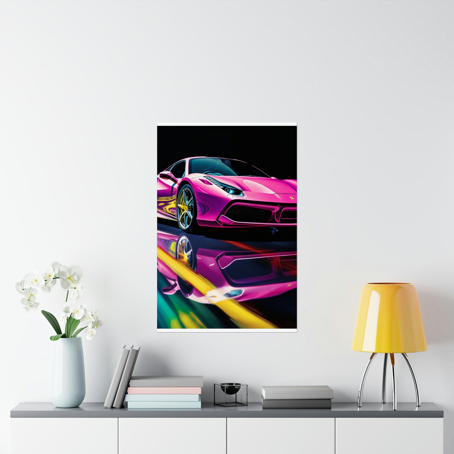 Premium Matte Vertical Posters Ferrari Flair Macro 4