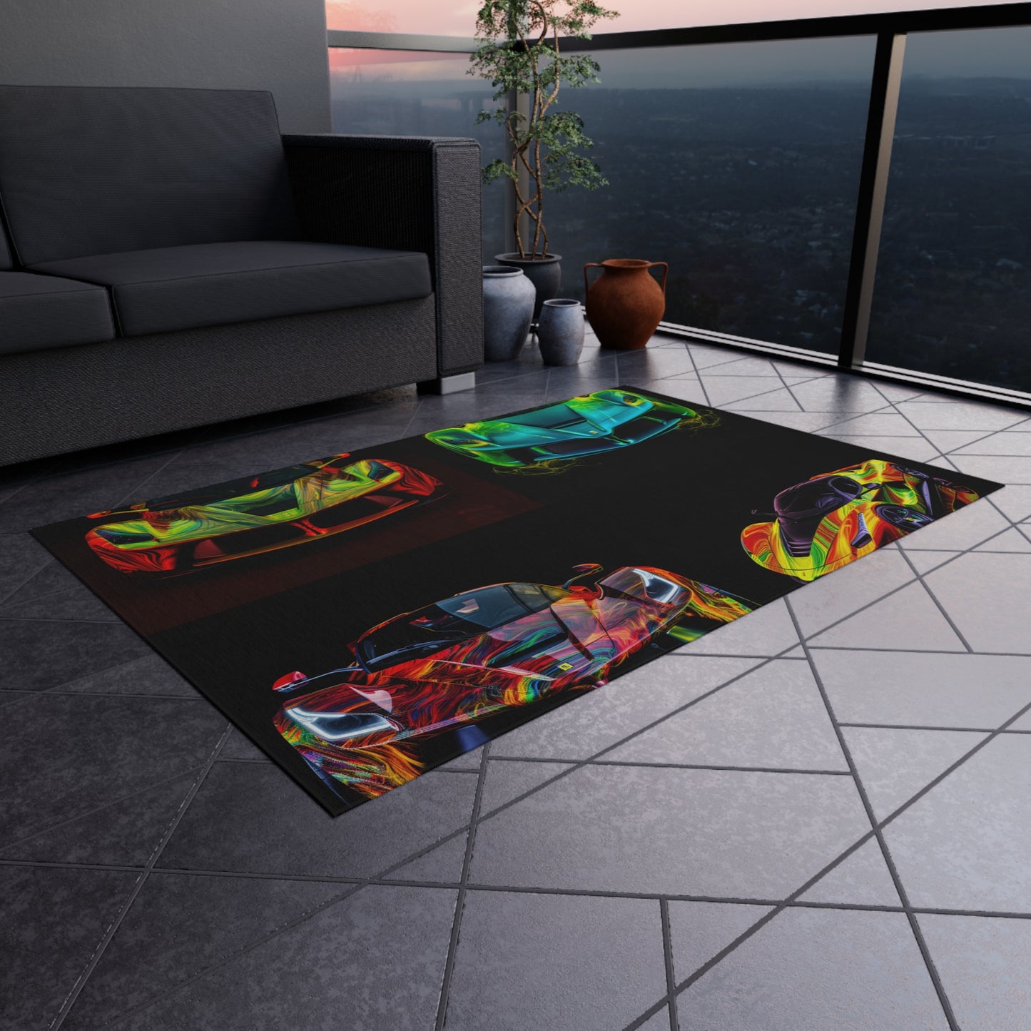 Outdoor Rug  Ferrari Neon 5