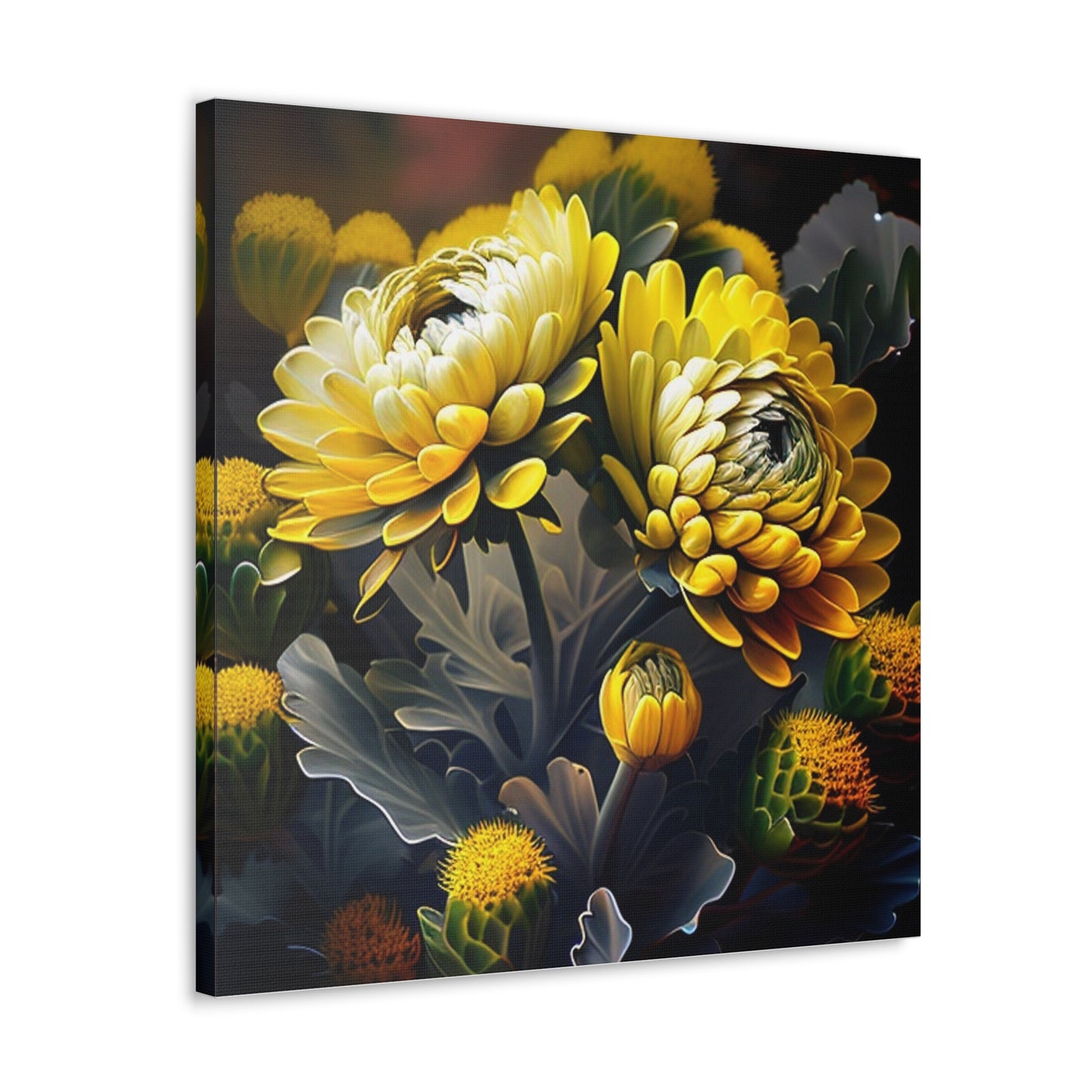 Canvas Gallery Wraps Yellow Hermosas Flores Amarillas 2