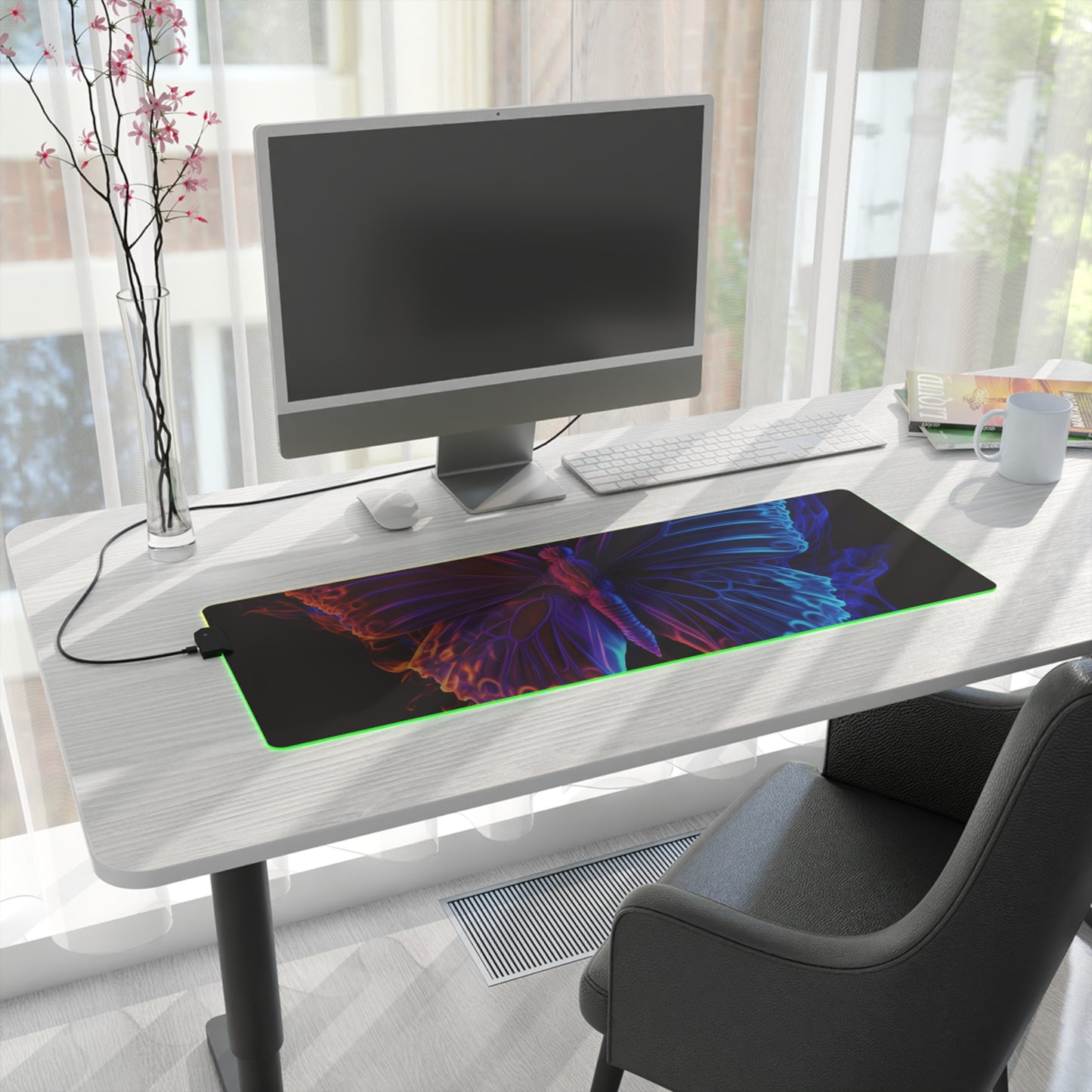 LED Gaming Mouse Pad Thermal Butterfly 1