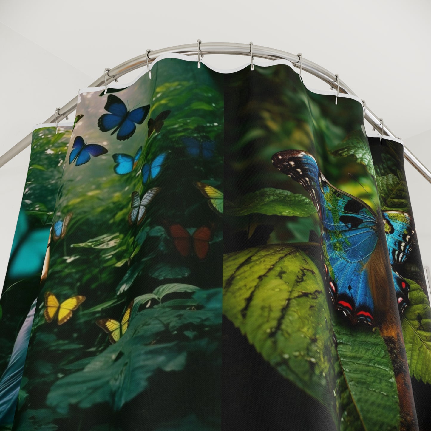 Polyester Shower Curtain Jungle Butterfly 5