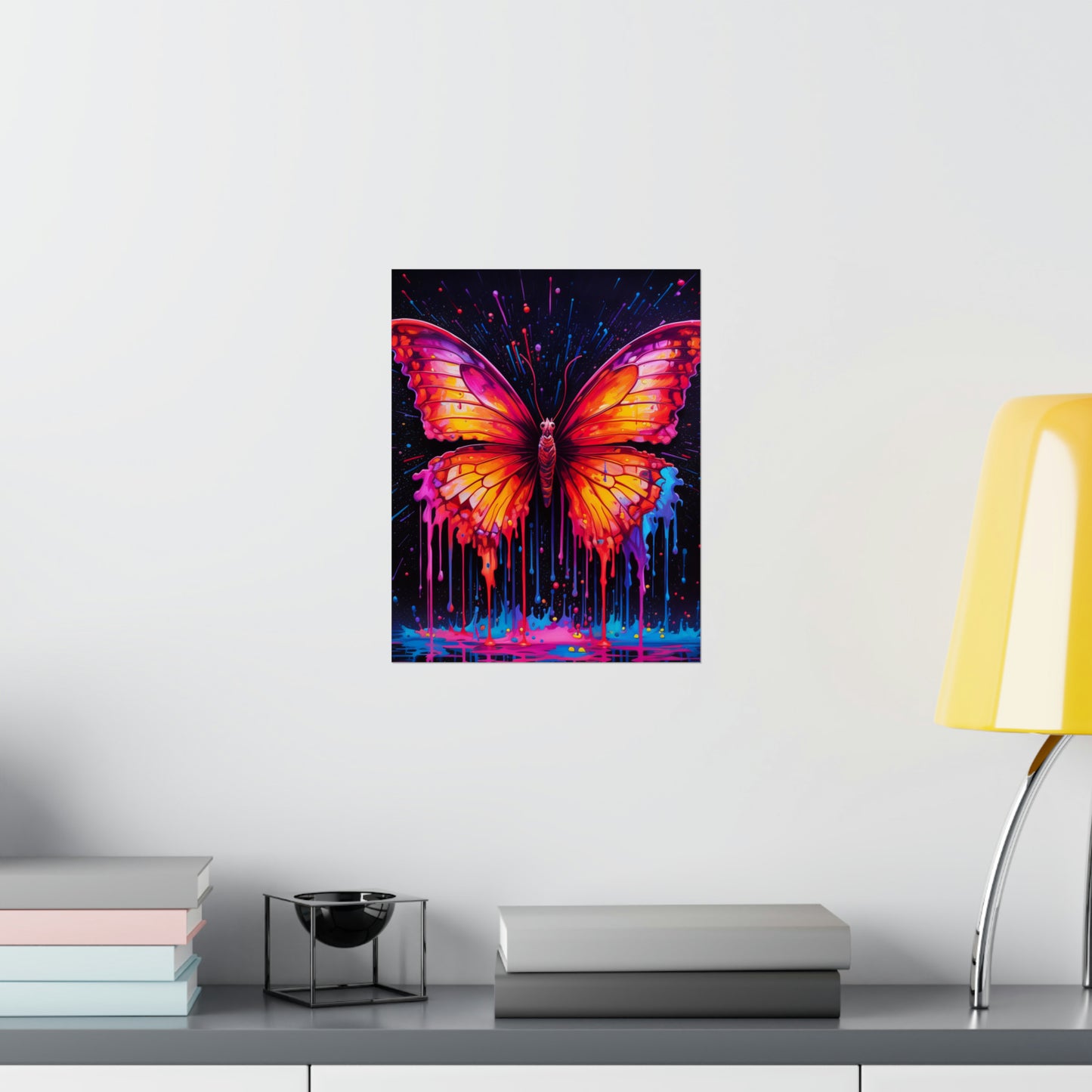 Premium Matte Vertical Posters Pink Butterfly Flair 4