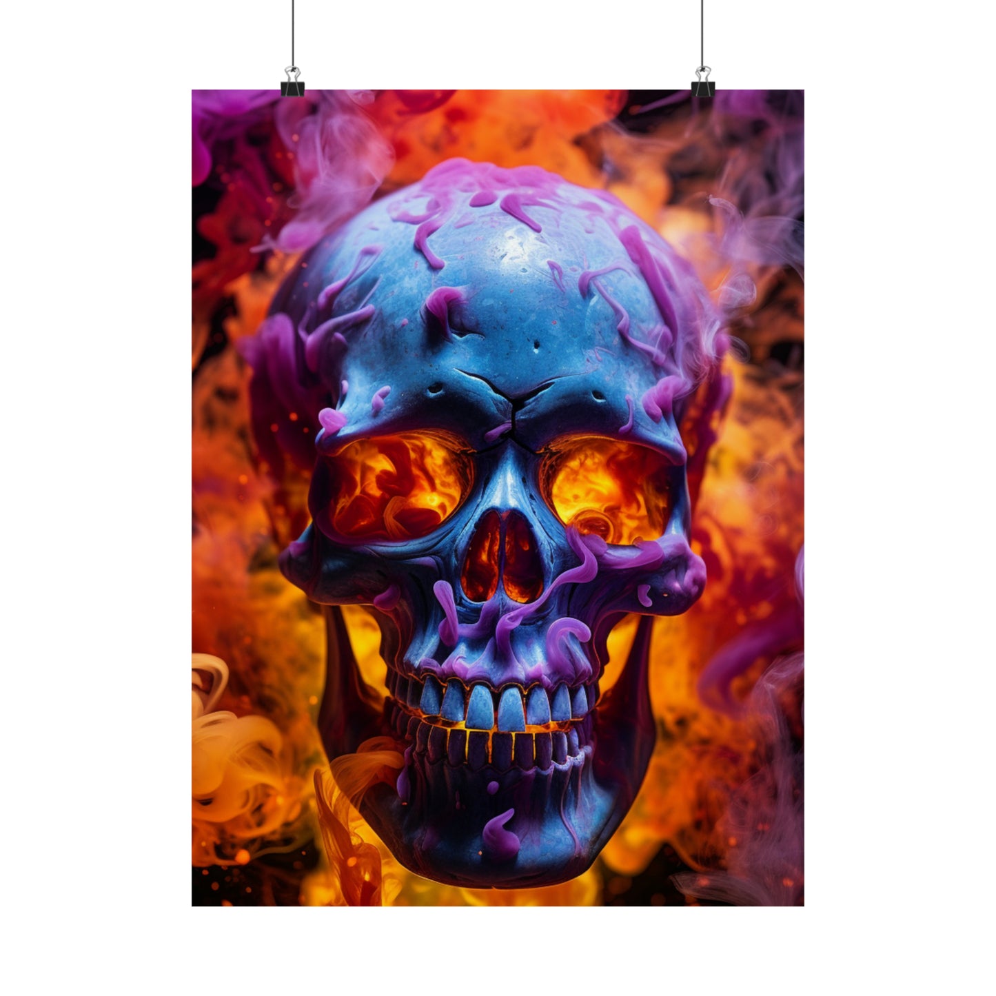 Premium Matte Vertical Posters Macro Skull 3