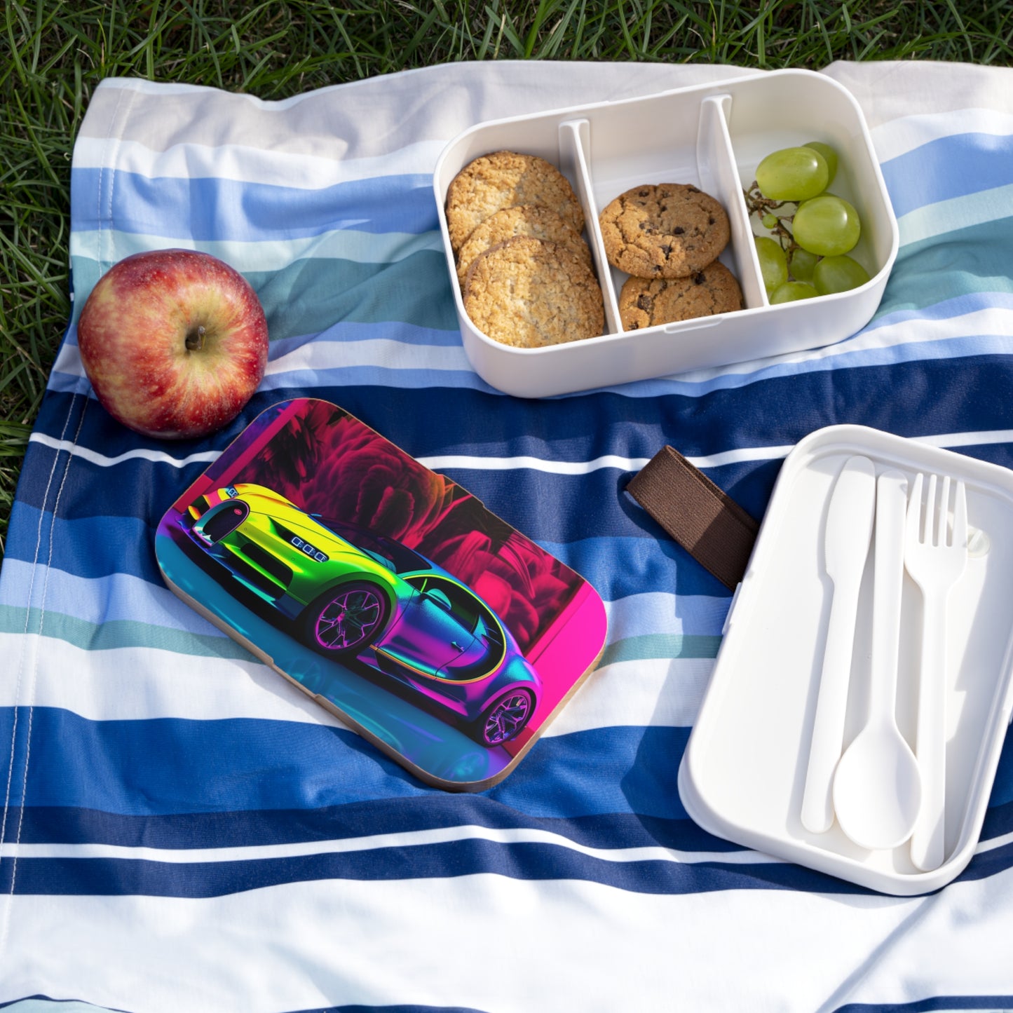 Bento Lunch Box Florescent Bugatti Flair 1
