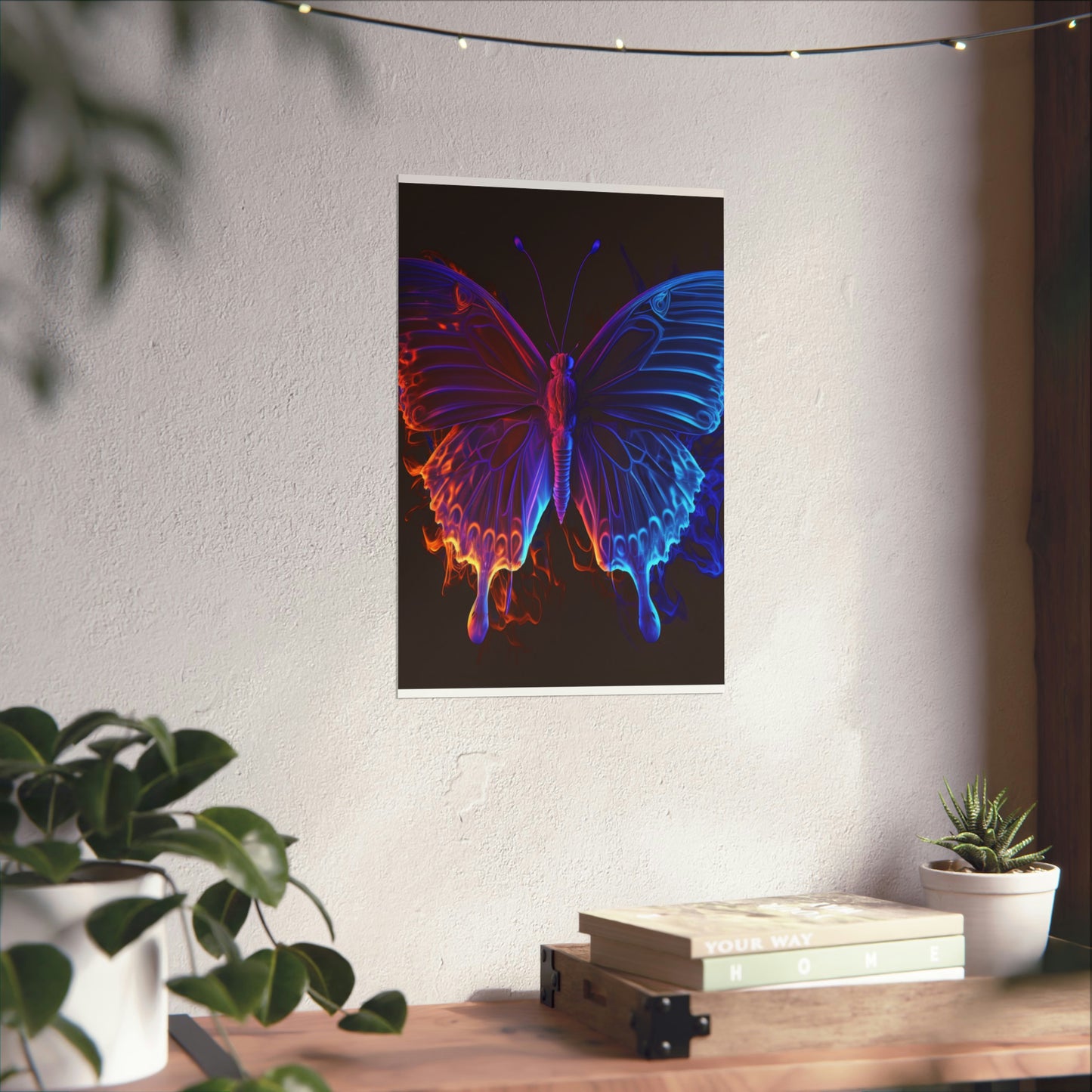 Premium Matte Vertical Posters Thermal Butterfly 1