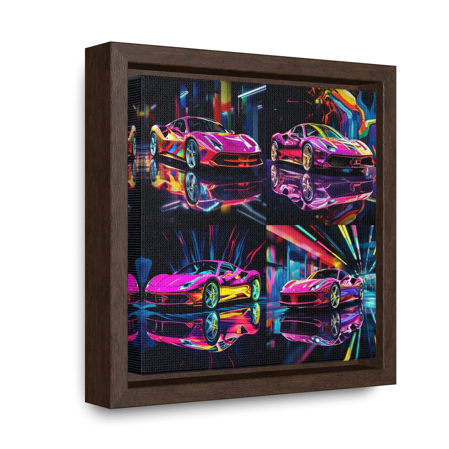 Gallery Canvas Wraps, Square Frame Pink Macro Ferrari 5