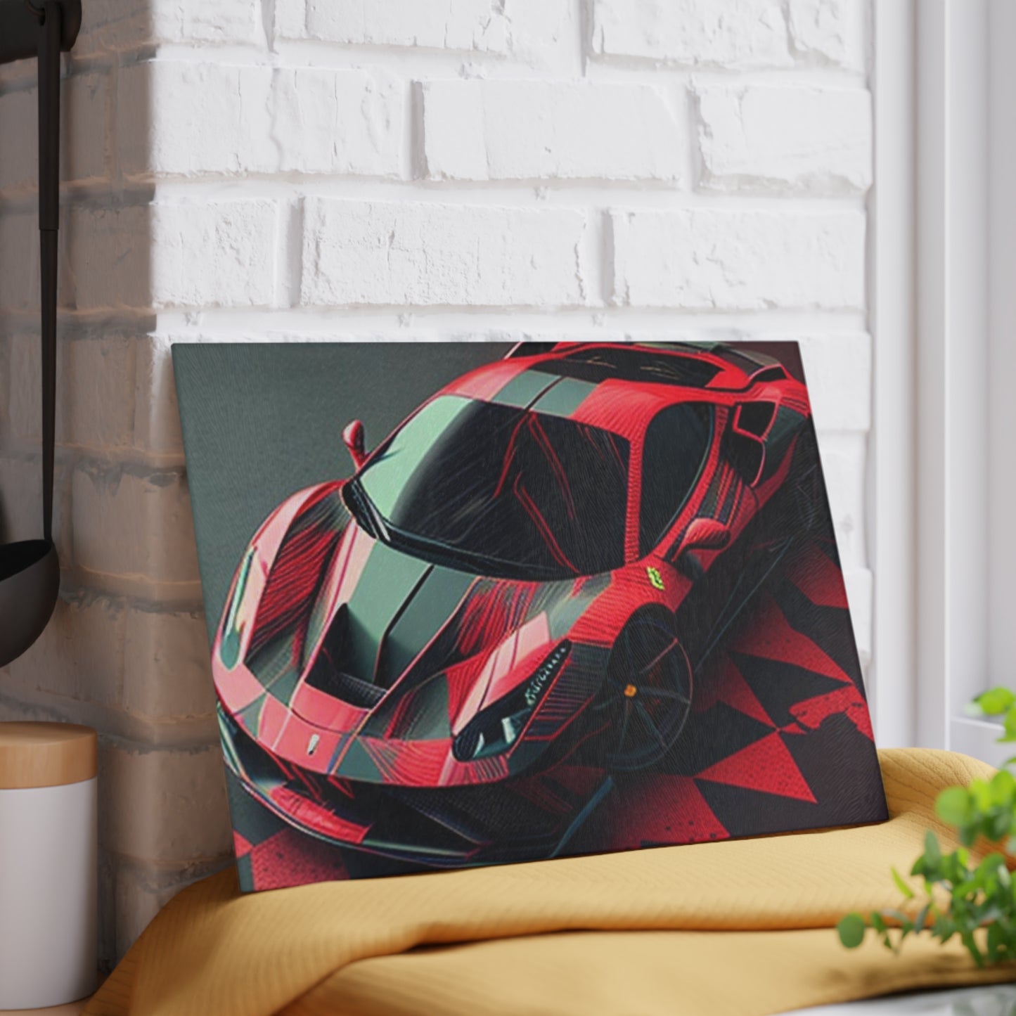 Glass Cutting Board Ferrari Hyper 2