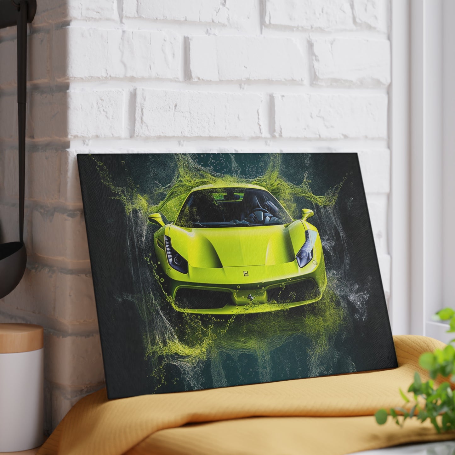 Glass Cutting Board Farrari Water 4