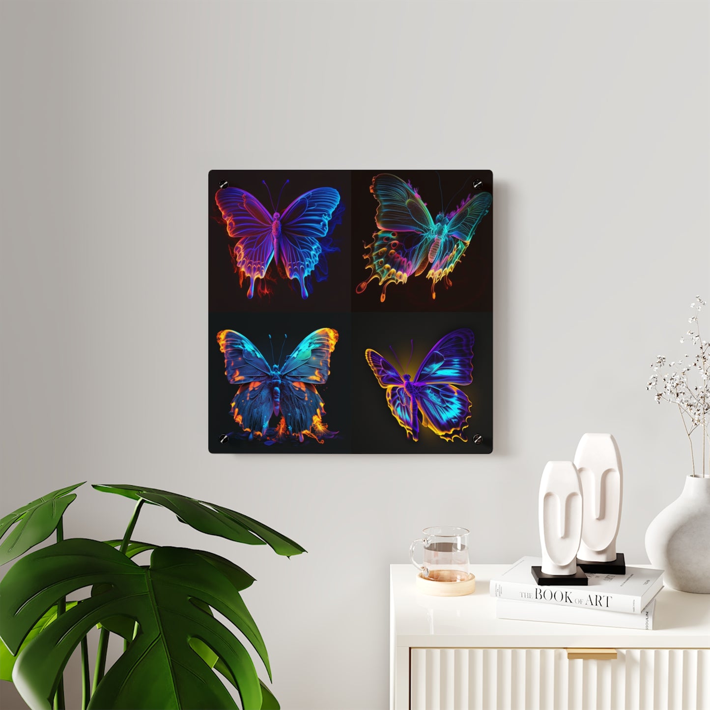 Acrylic Wall Art Panels Thermal Butterfly 5