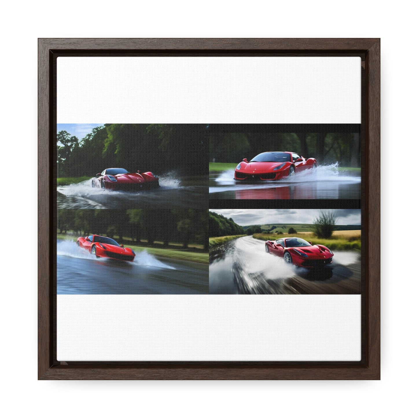 Gallery Canvas Wraps, Square Frame Water Ferrari Splash 5