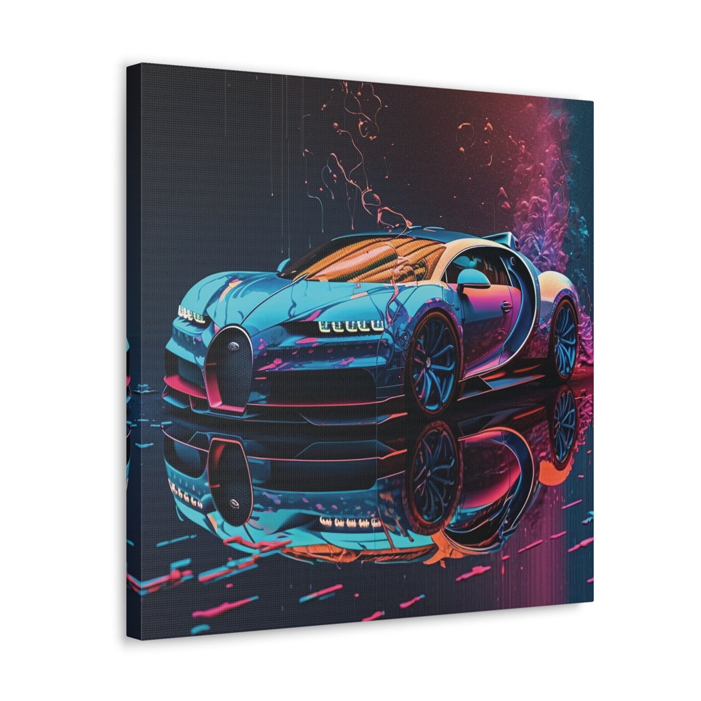 Canvas Gallery Wraps Bugatti Neon Chiron 4