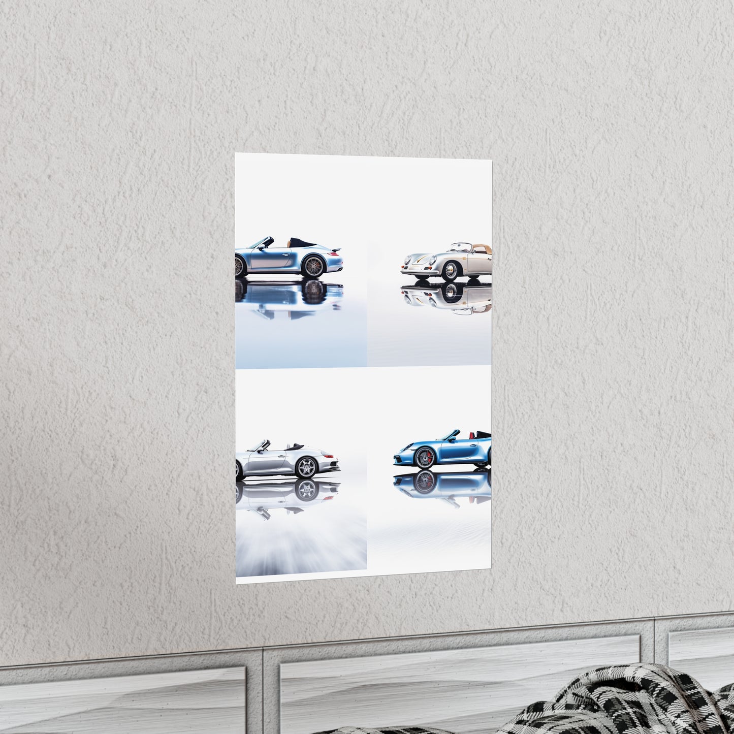 Premium Matte Vertical Posters 911 Speedster on water 5