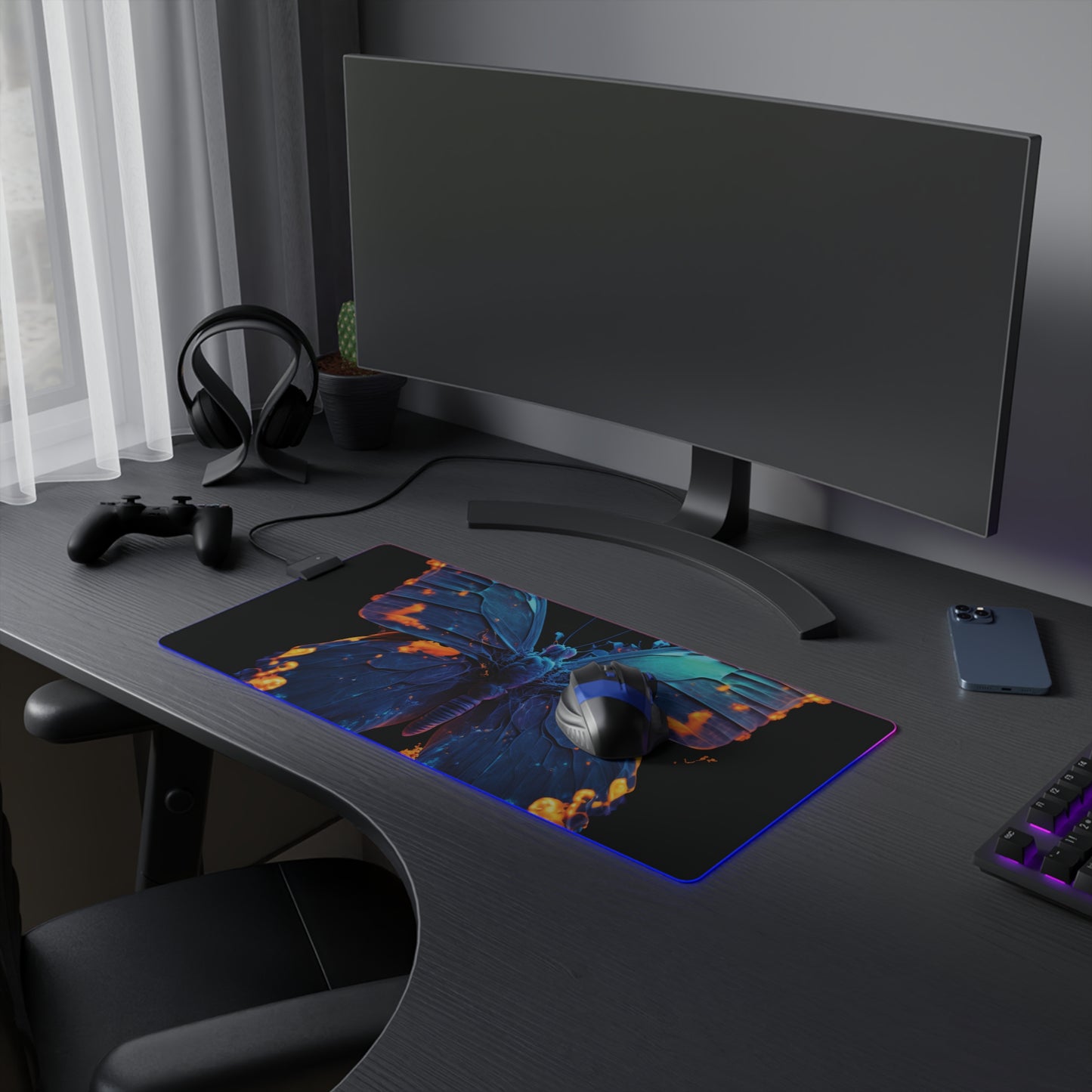 LED Gaming Mouse Pad Thermal Butterfly 3