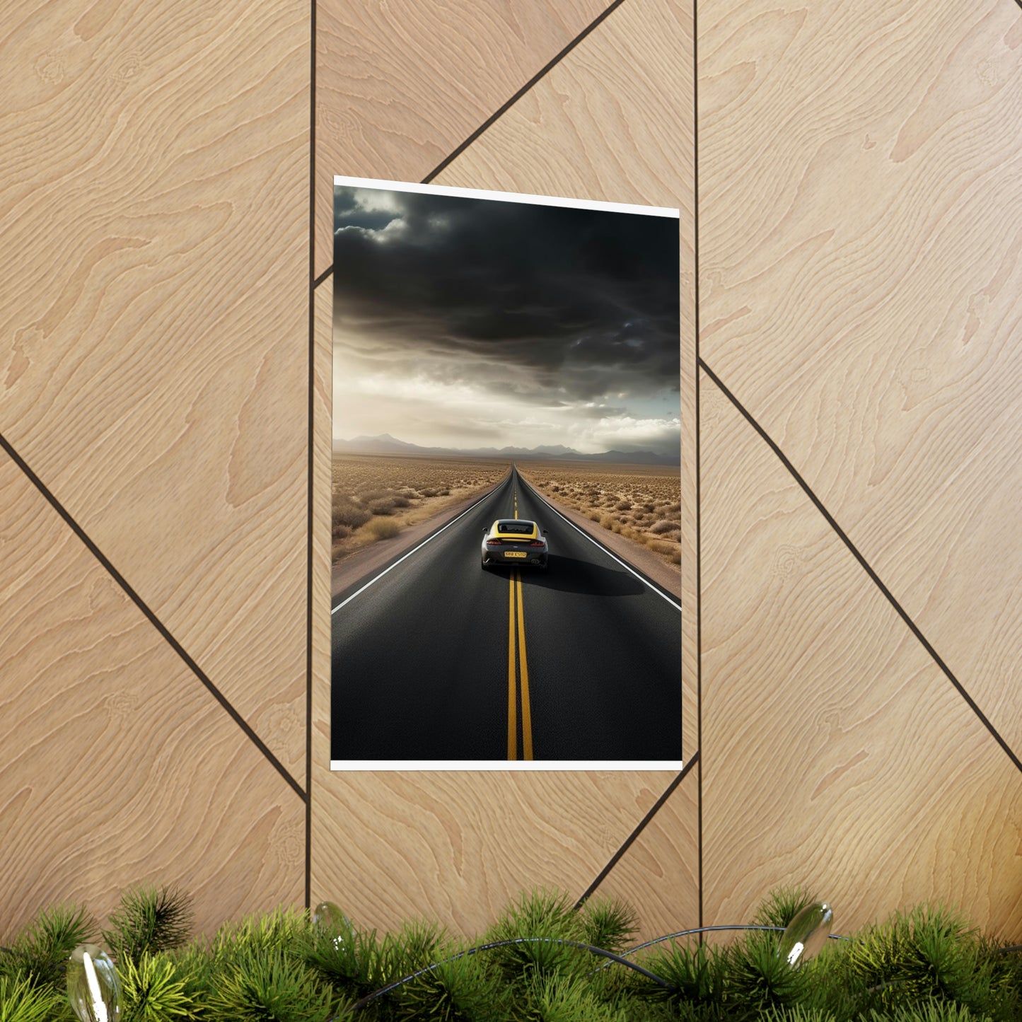 Premium Matte Vertical Posters Ferrari Road 2