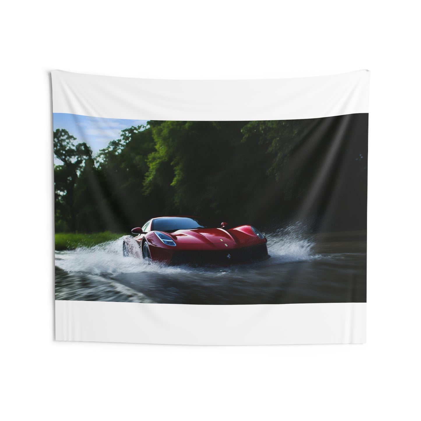 Indoor Wall Tapestries Water Ferrari Splash 1