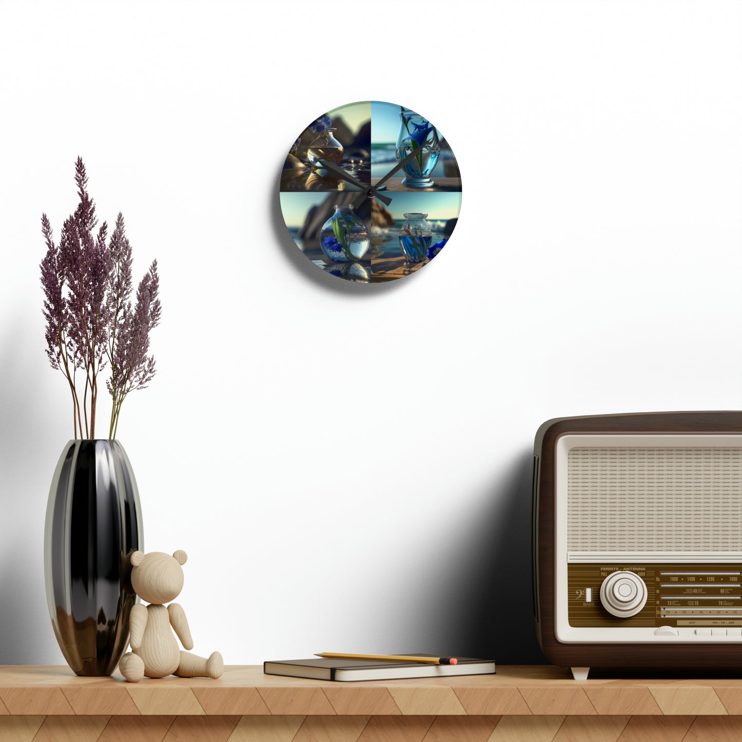 Acrylic Wall Clock The Bluebell 5