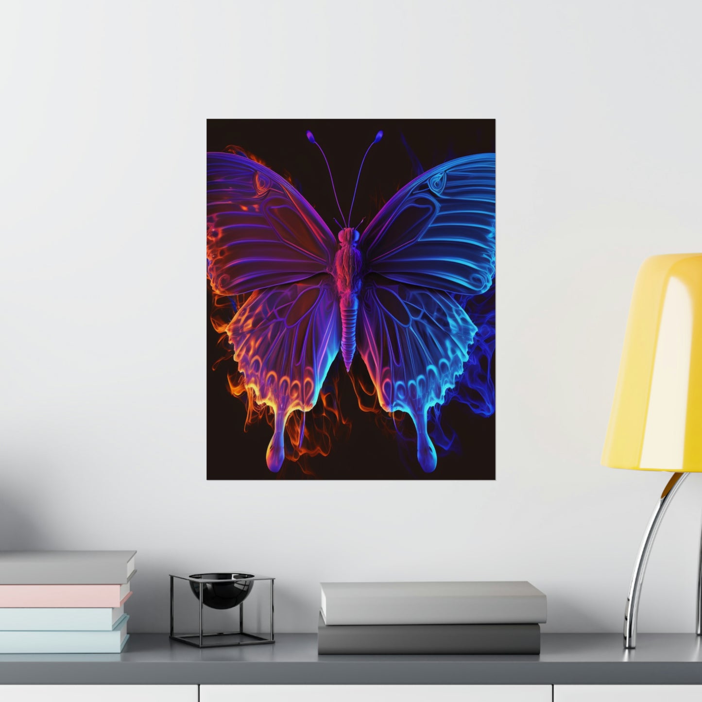 Premium Matte Vertical Posters Thermal Butterfly 1