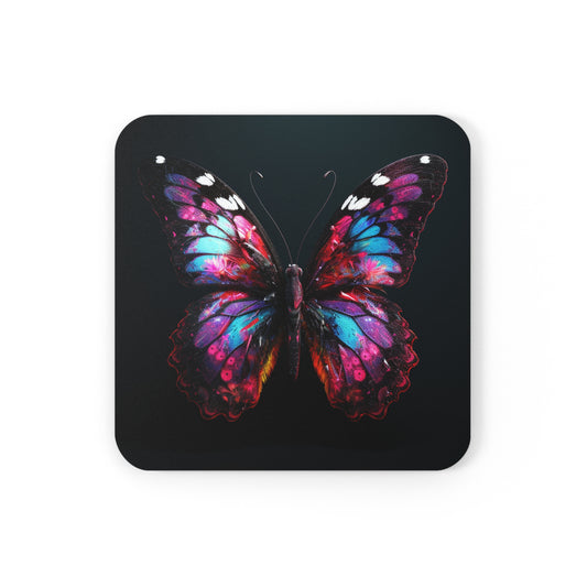 Corkwood Coaster Set Hyper Butterfly Real