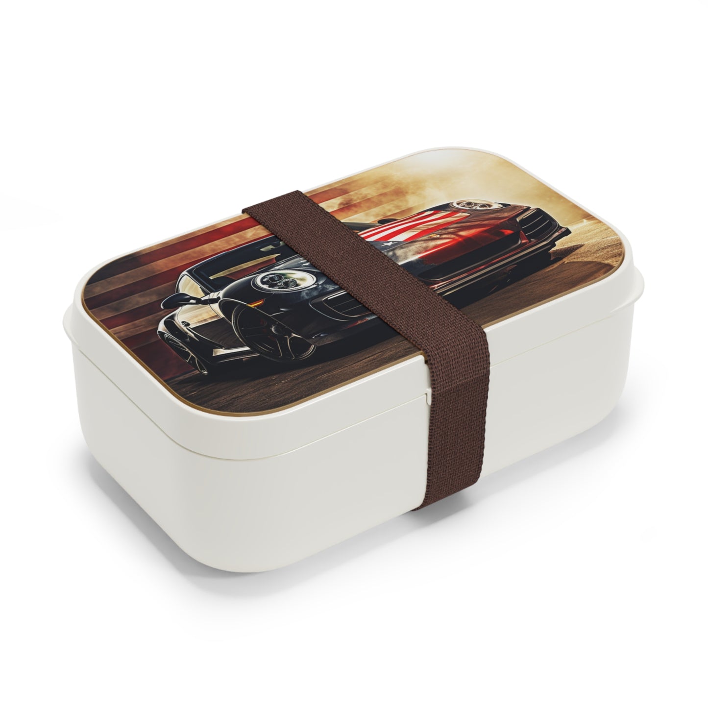 Bento Lunch Box Abstract American Flag Background Porsche 1