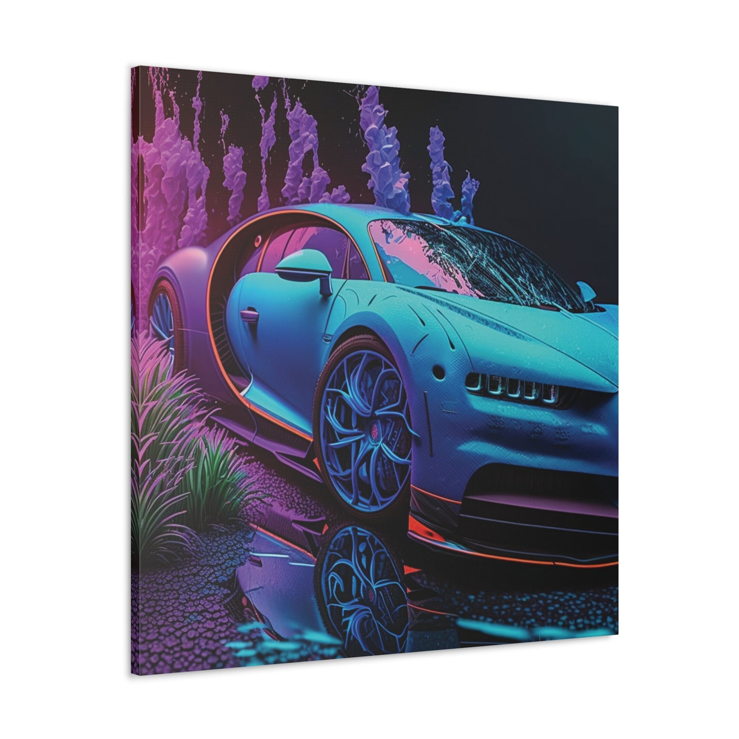 Canvas Gallery Wraps Bugatti Neon Chiron 2