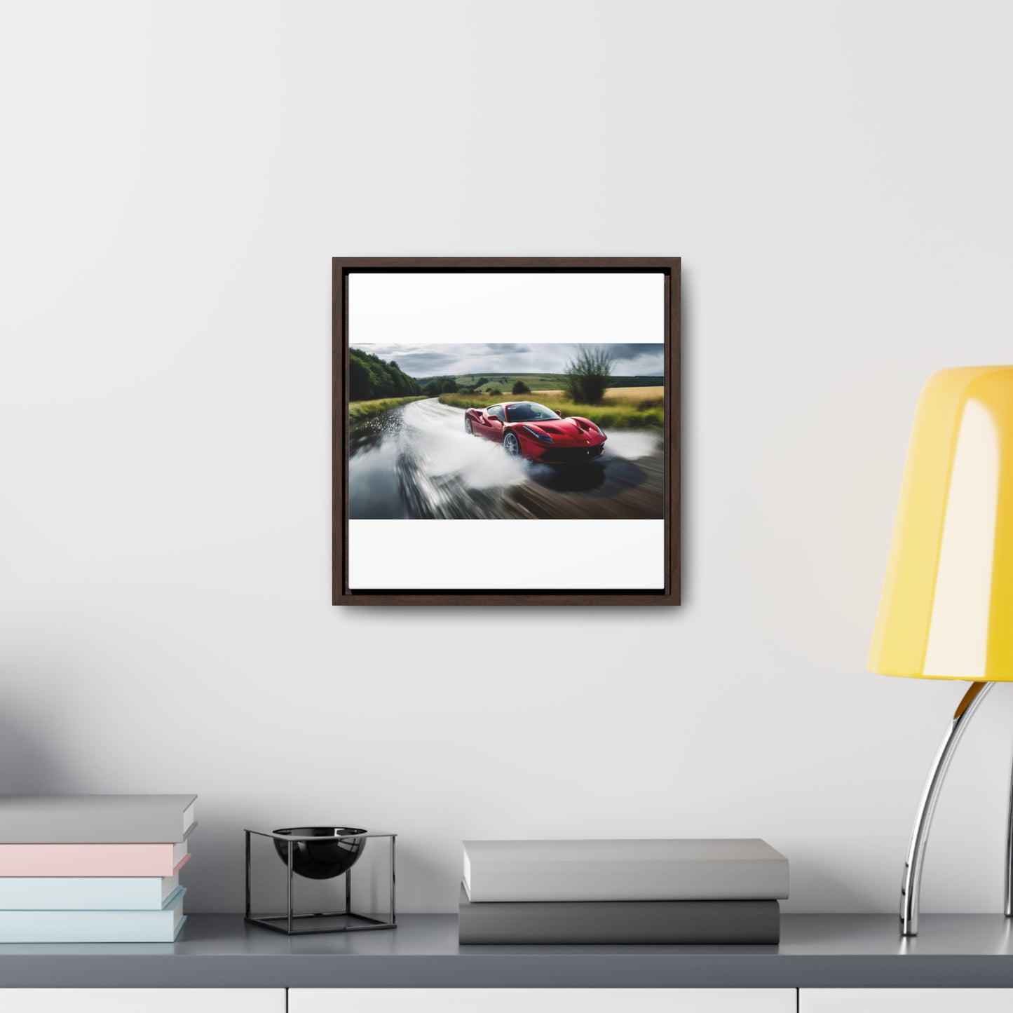 Gallery Canvas Wraps, Square Frame Water Ferrari Splash 4