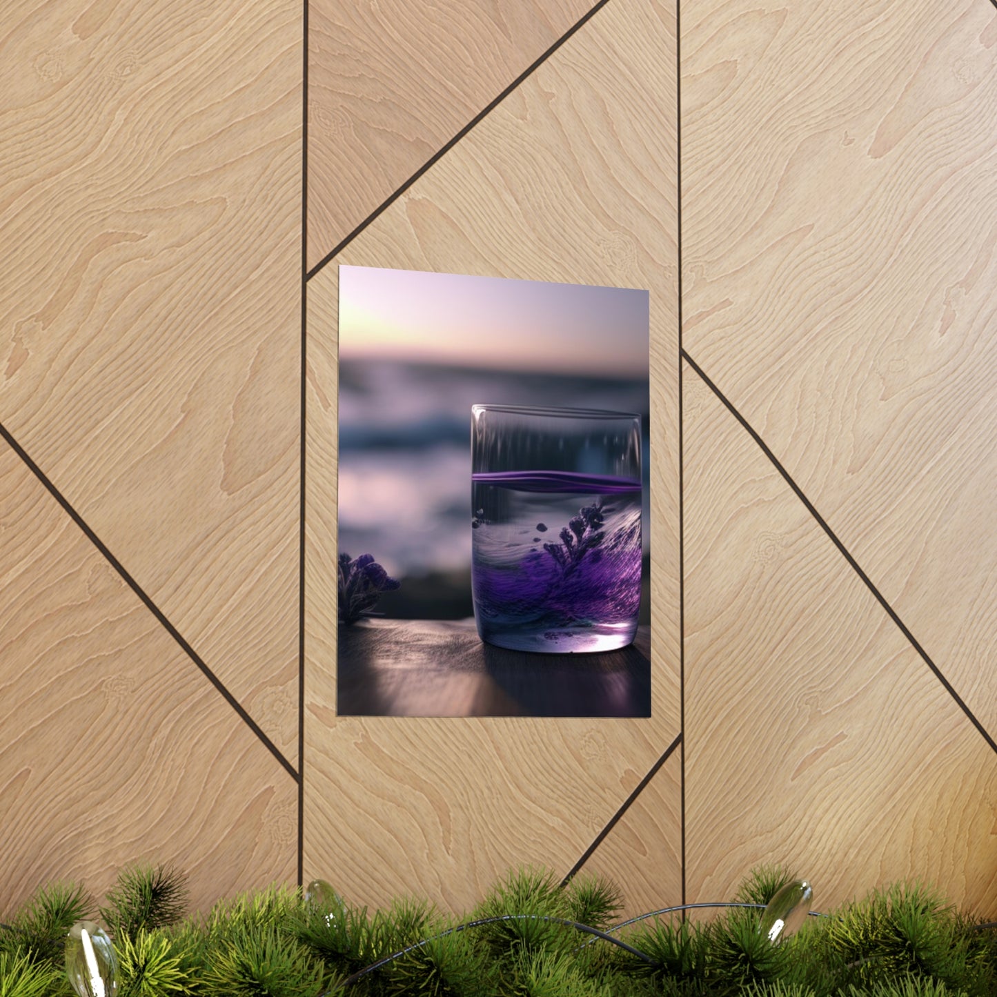 Premium Matte Vertical Posters Lavender in a vase 4