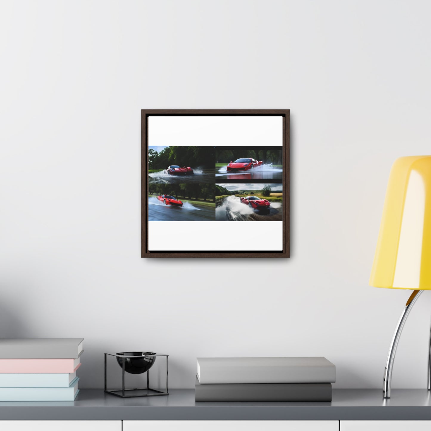 Gallery Canvas Wraps, Square Frame Water Ferrari Splash 5