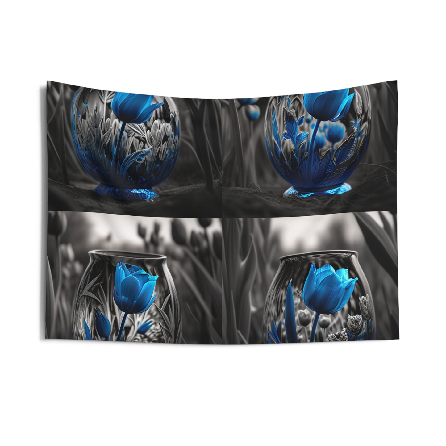 Indoor Wall Tapestries Tulip Blue 5