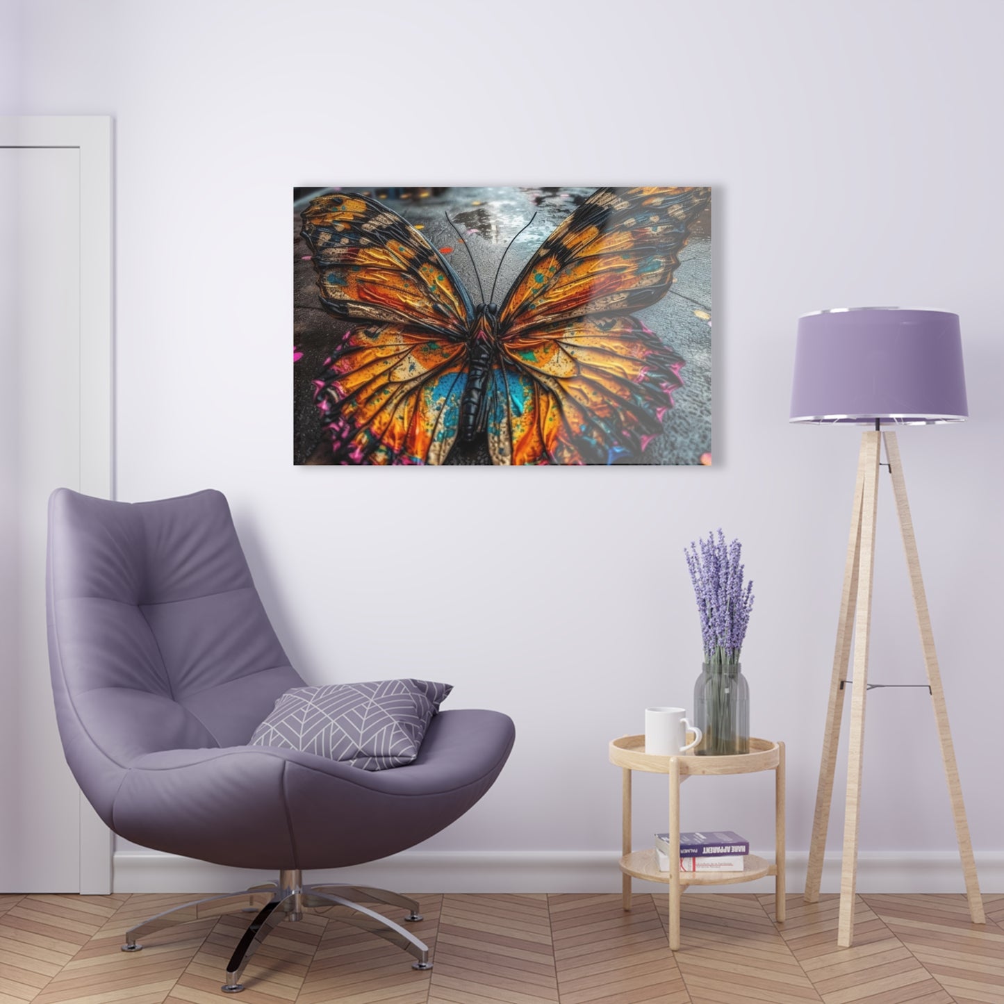 Acrylic Prints Liquid Street Butterfly 1