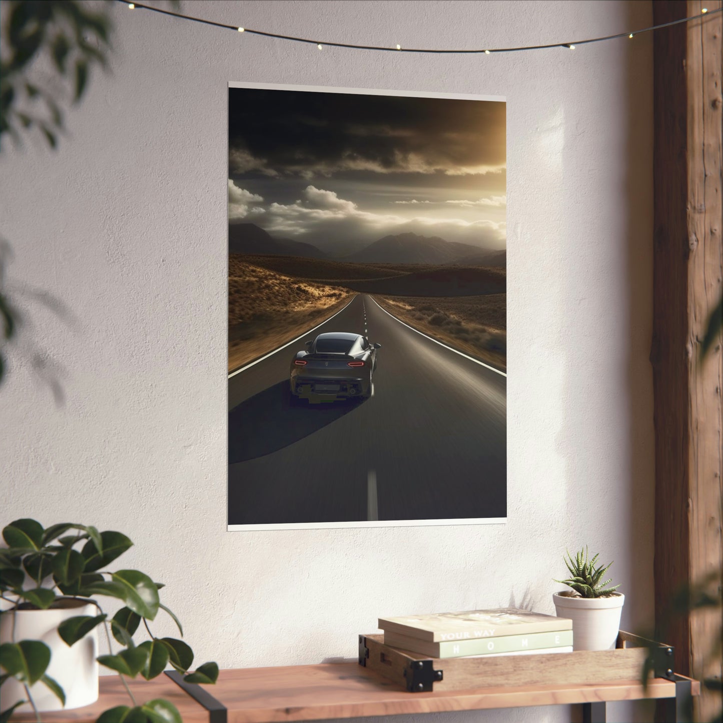 Premium Matte Vertical Posters Ferrari Road 3