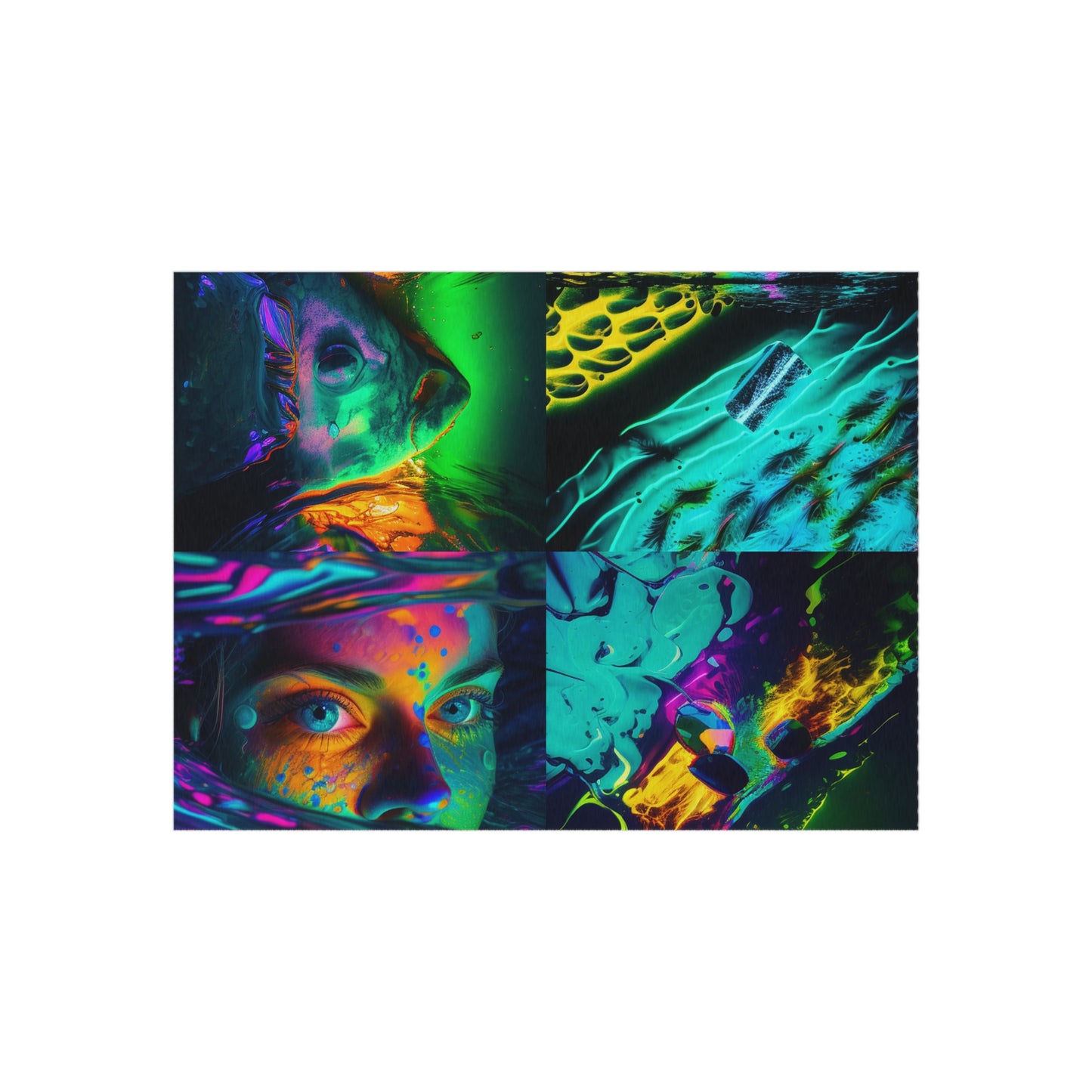 Outdoor Rug  Florescent Glow 5