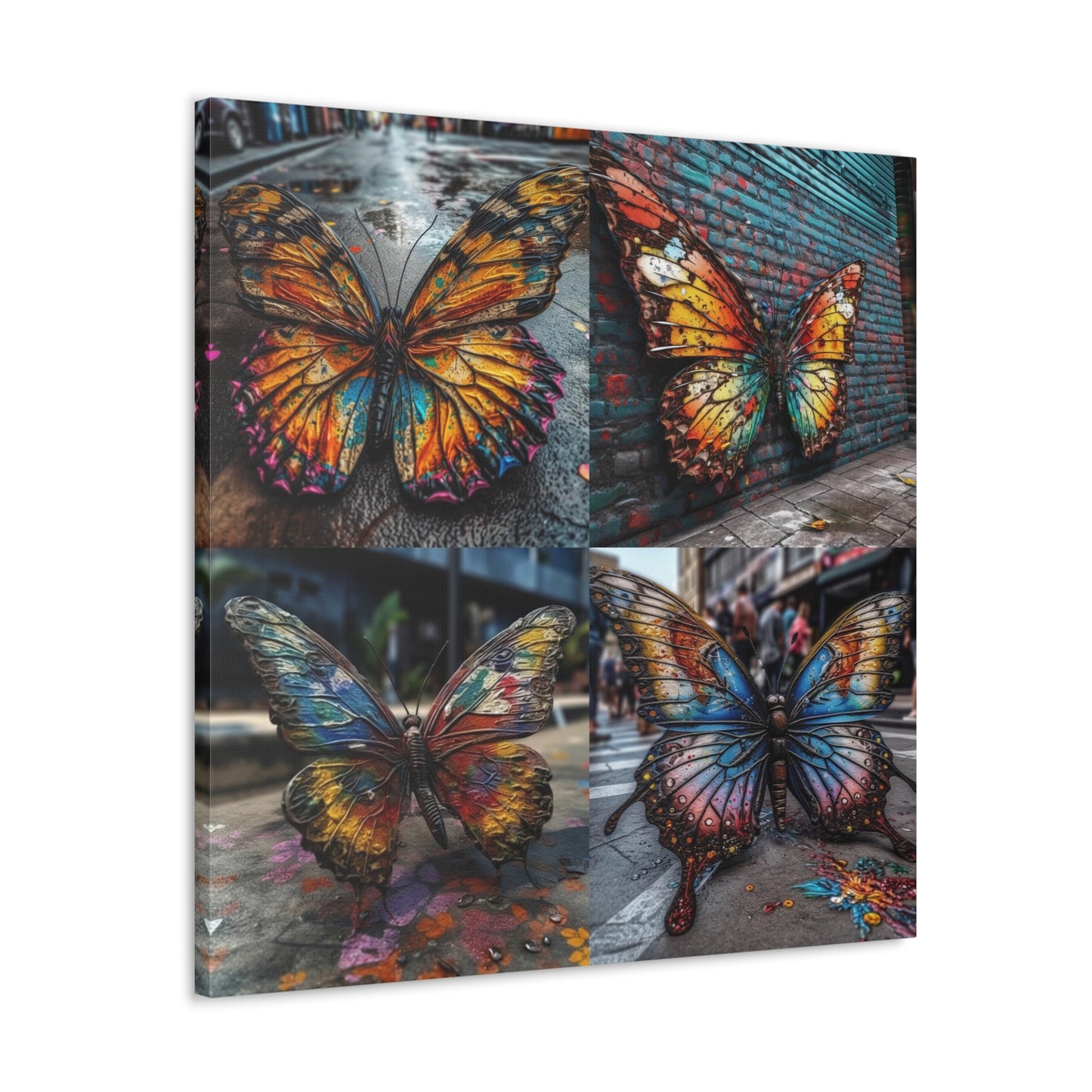 Canvas Gallery Wraps Liquid Street Butterfly 5