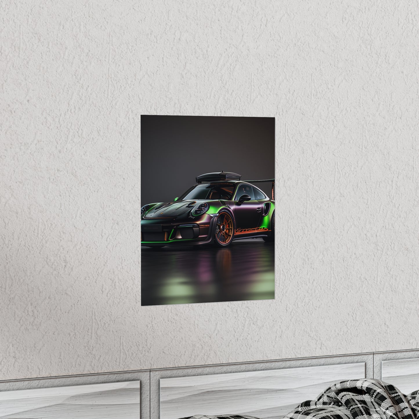 Premium Matte Vertical Posters Porsche Color 2