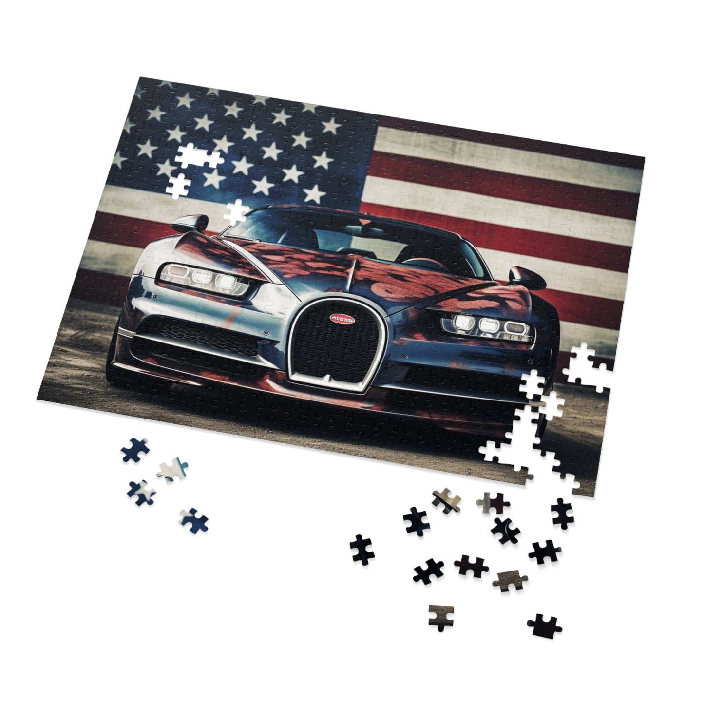 Jigsaw Puzzle (30, 110, 252, 500,1000-Piece) Bugatti Flag 3