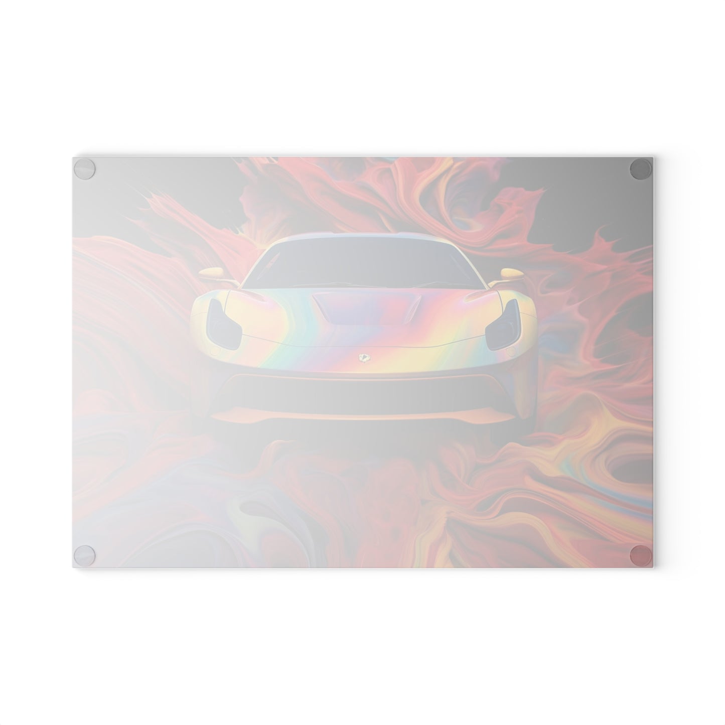 Glass Cutting Board Ferrari Water Fusion 1