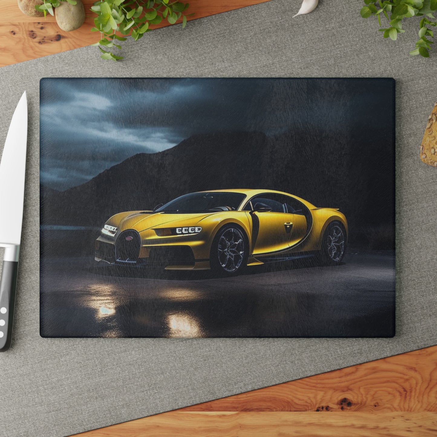 Glass Cutting Board Bugatti Real Look 4