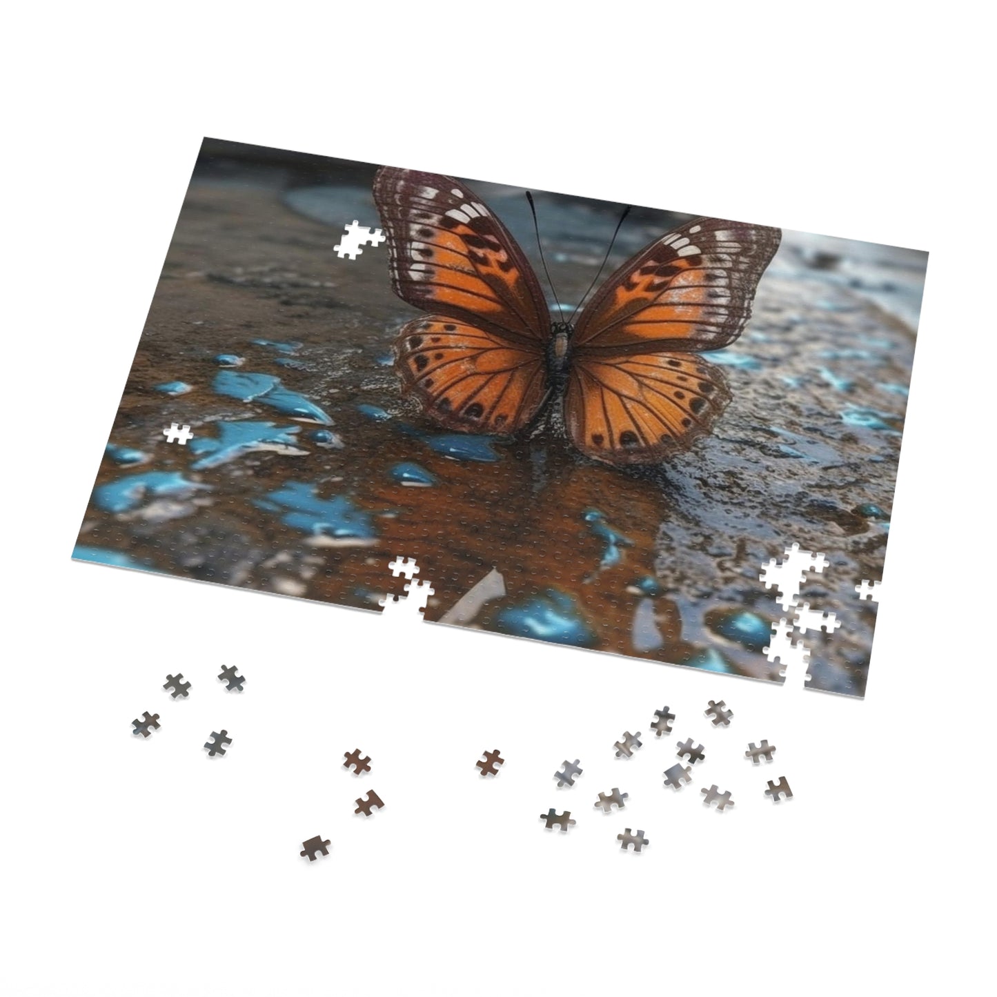 Jigsaw Puzzle (30, 110, 252, 500,1000-Piece) Water Butterfly Street 2