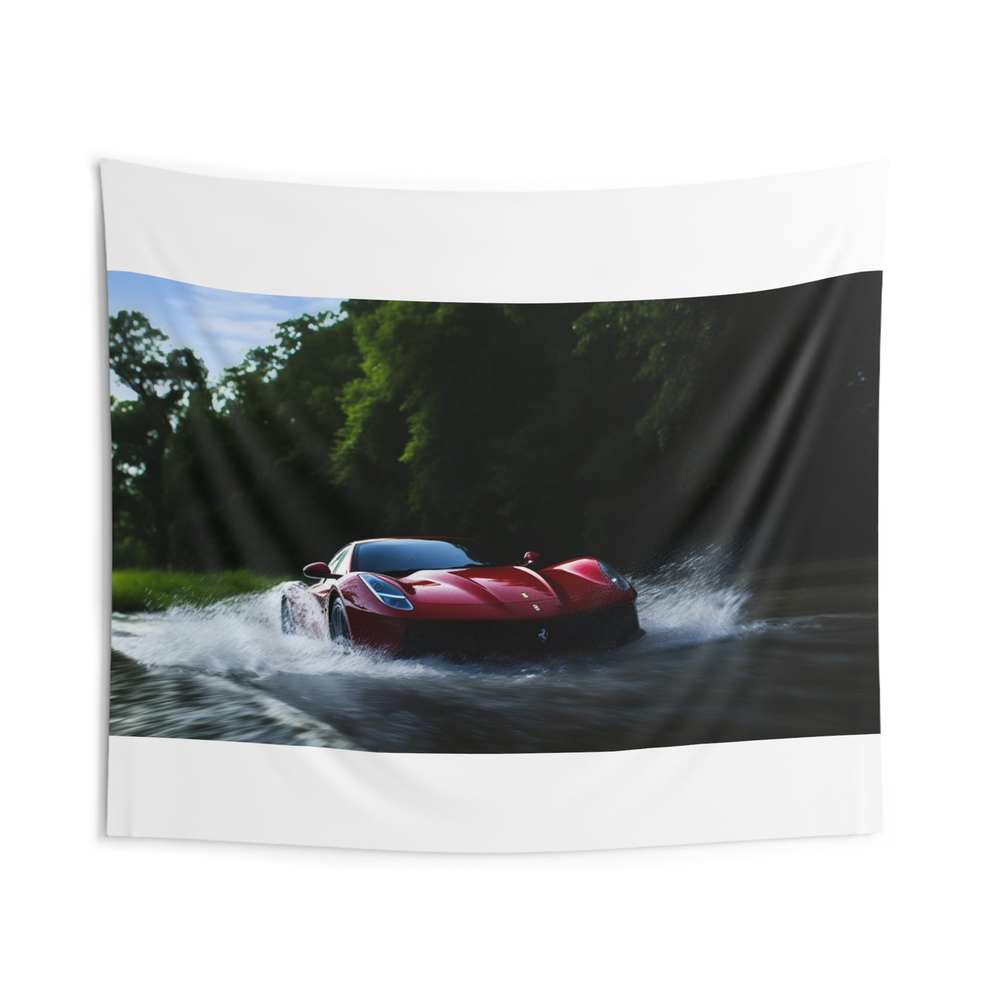 Indoor Wall Tapestries Water Ferrari Splash 1