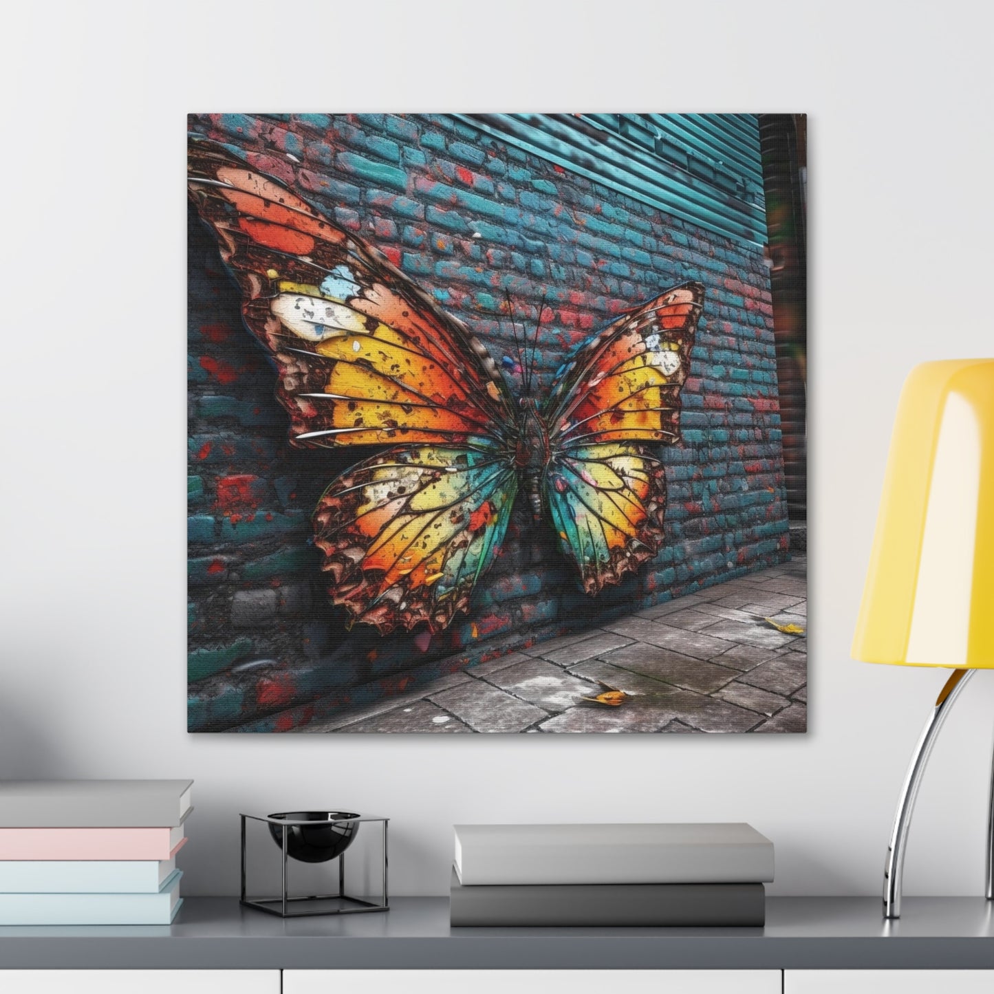 Canvas Gallery Wraps Liquid Street Butterfly 2