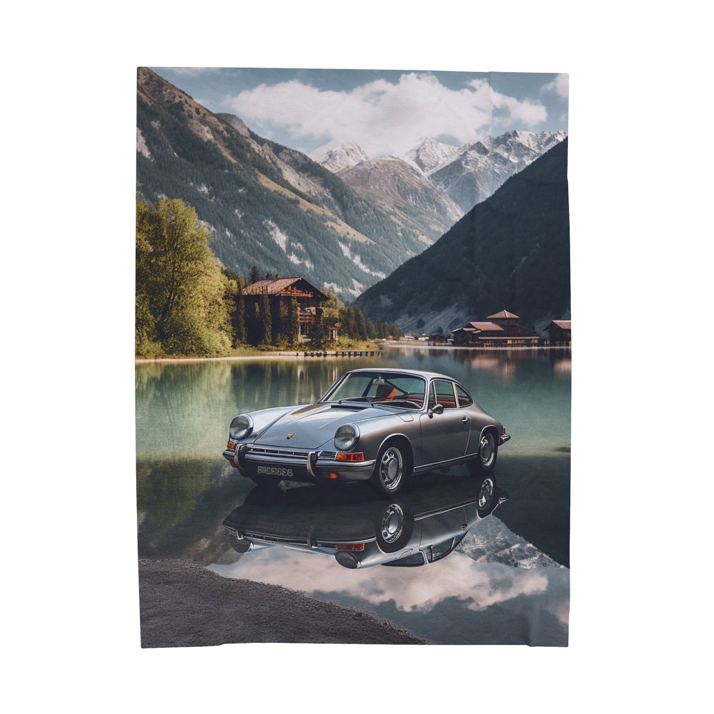 Velveteen Plush Blanket Porsche Lake 2