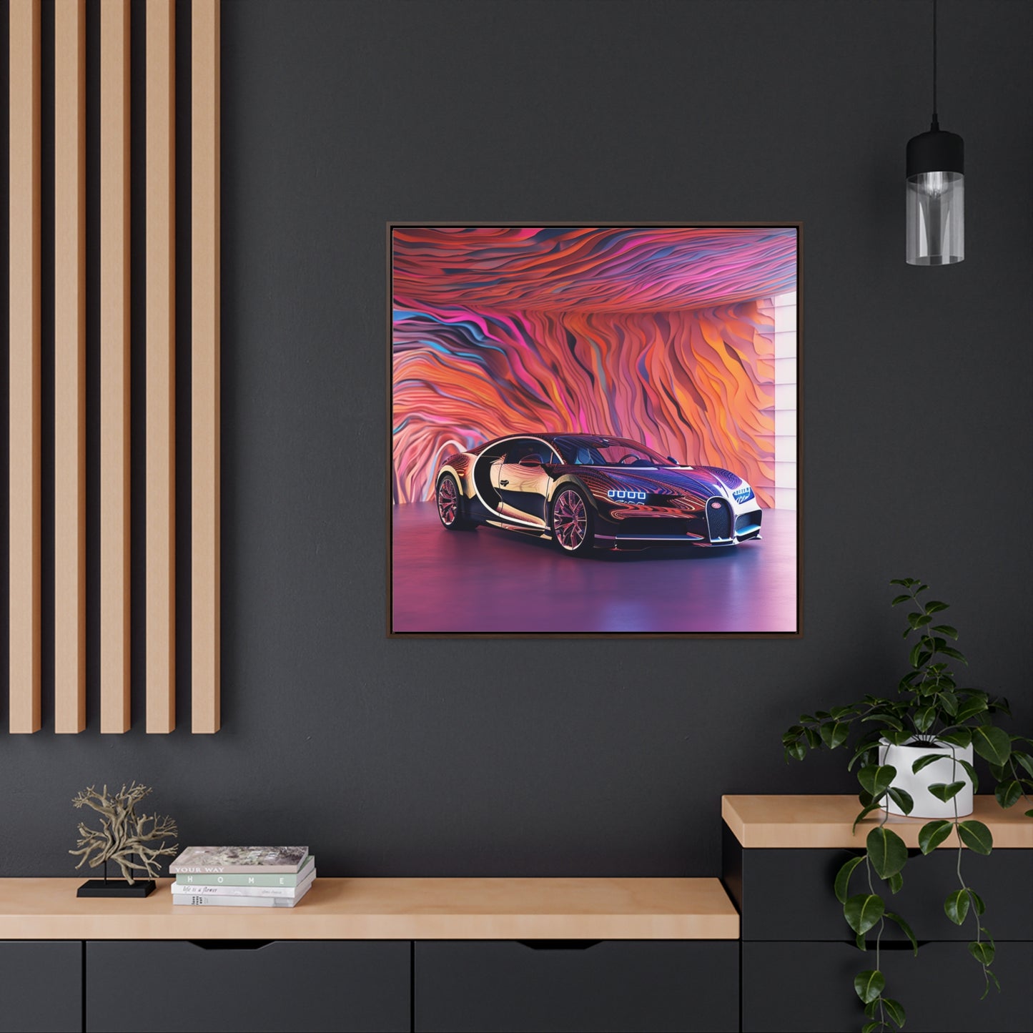 Gallery Canvas Wraps, Square Frame Bugatti Abstract Flair 4