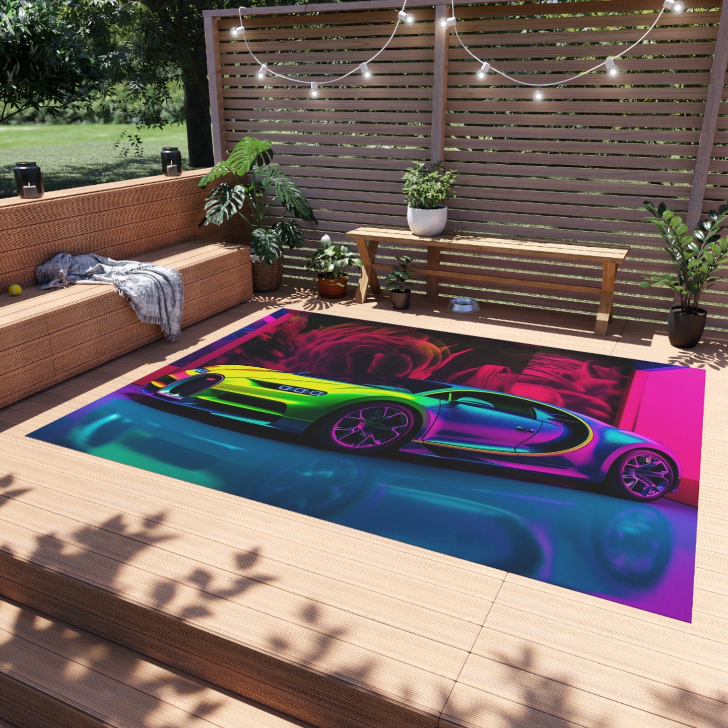 Outdoor Rug  Florescent Bugatti Flair 1