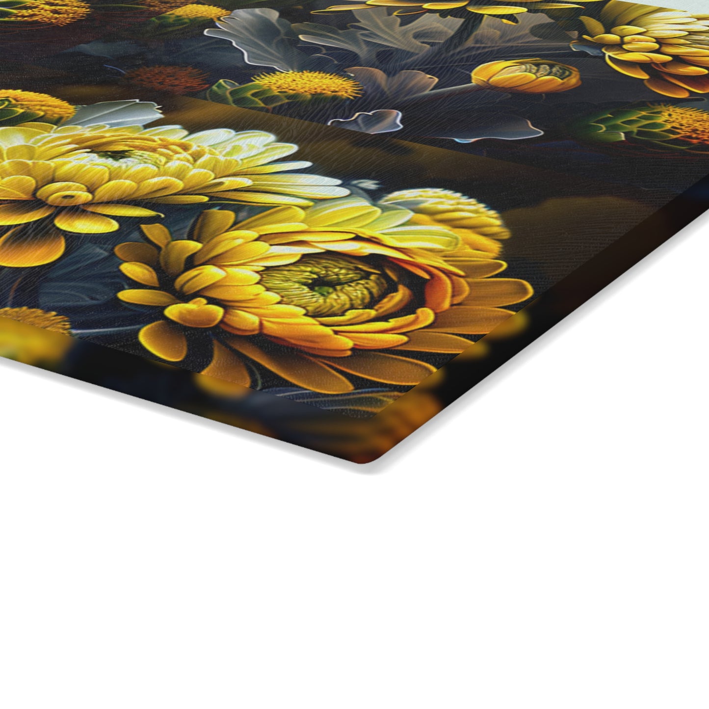 Glass Cutting Board Yellow Hermosas Flores Amarillas 5